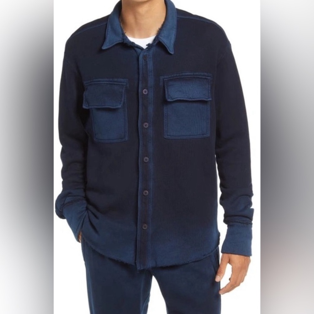 New Cotton Citizen Bronx Button Down in Vintage Navy Size Small - Picture 1 of 7